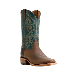 Ariat Men's Cashout Cowboy Wicker Pursuit Of Teal Boot