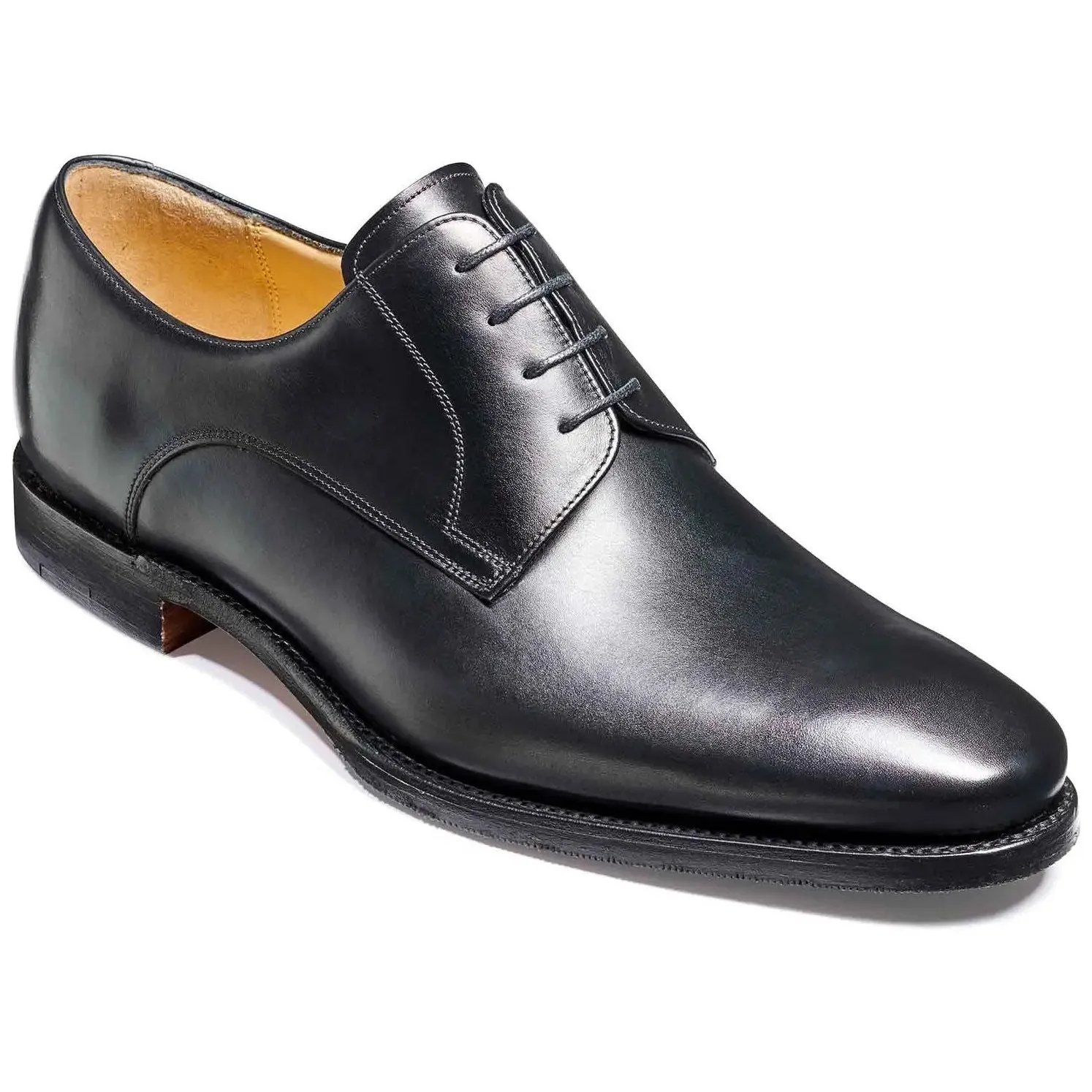 BARKER Ellon Shoes - Mens Derby Shoes - Black Calf