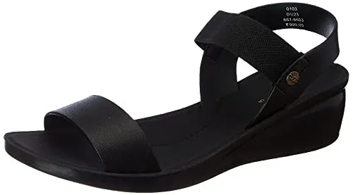 Bata AERIAL SANDAL Women Black Sandal UK 5 (6616603)