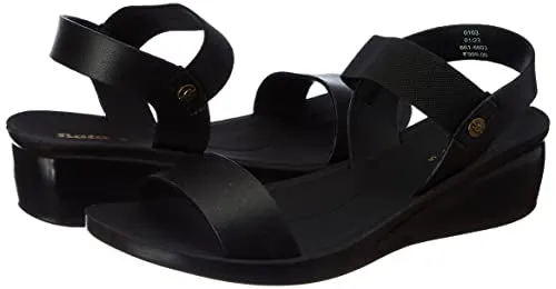 Bata AERIAL SANDAL Women Black Sandal UK 5 (6616603)