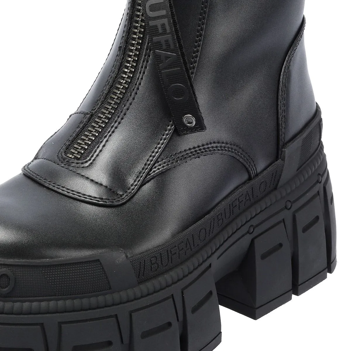 Buffalo Gospher Zip Women's Black Boots