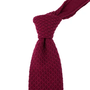 Church's Ruby Red 6cm Knitted Wool Tie