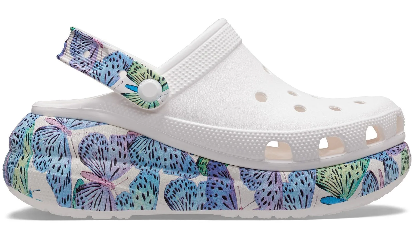 Crocs Classic Crush Butterfly Womens Platform Clog