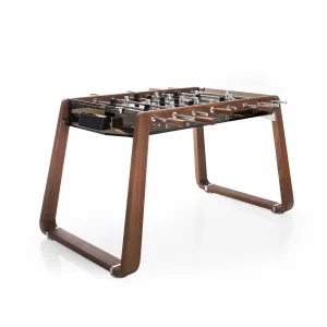 Derby Wood Foosball Table with Walnut & Bronze Glass