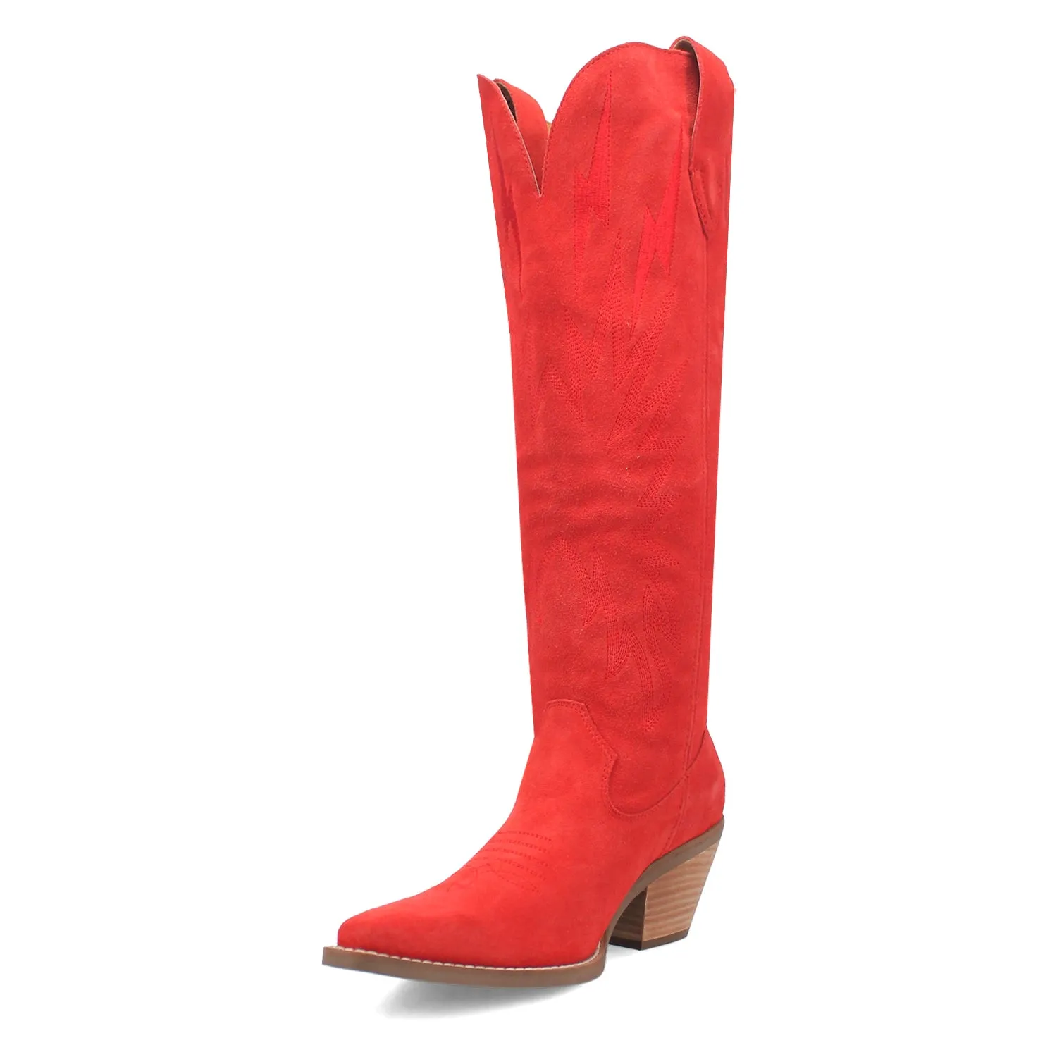 Dingo Womens Thunder Road Red Suede Fashion Boots