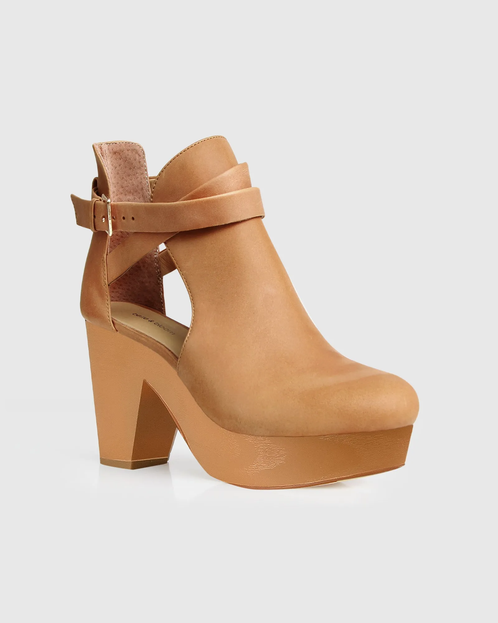 Fearless Clog Ankle Boot - Tan