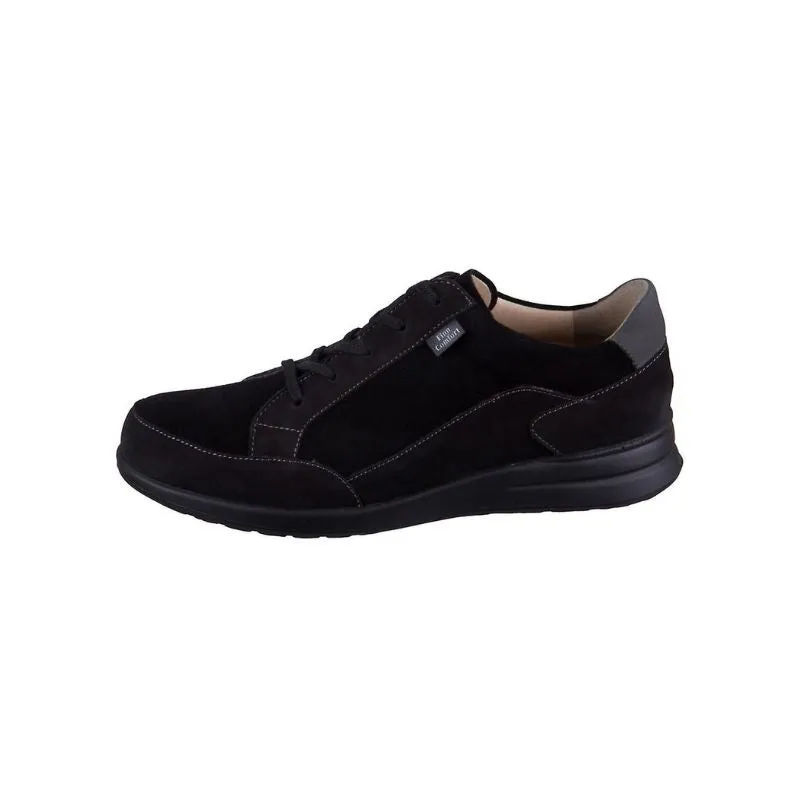 Finn Comfort Prato Black Nubuk Women's Walking Shoes