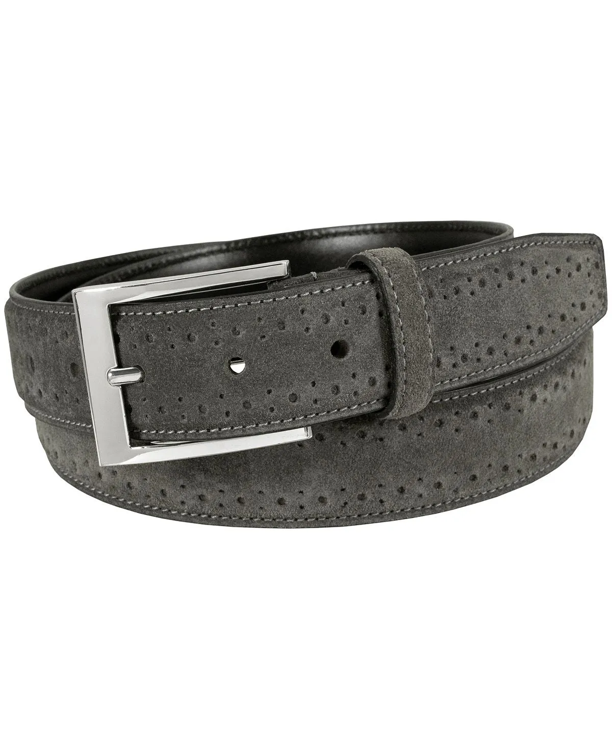 Florsheim Lucky brogue suede belt