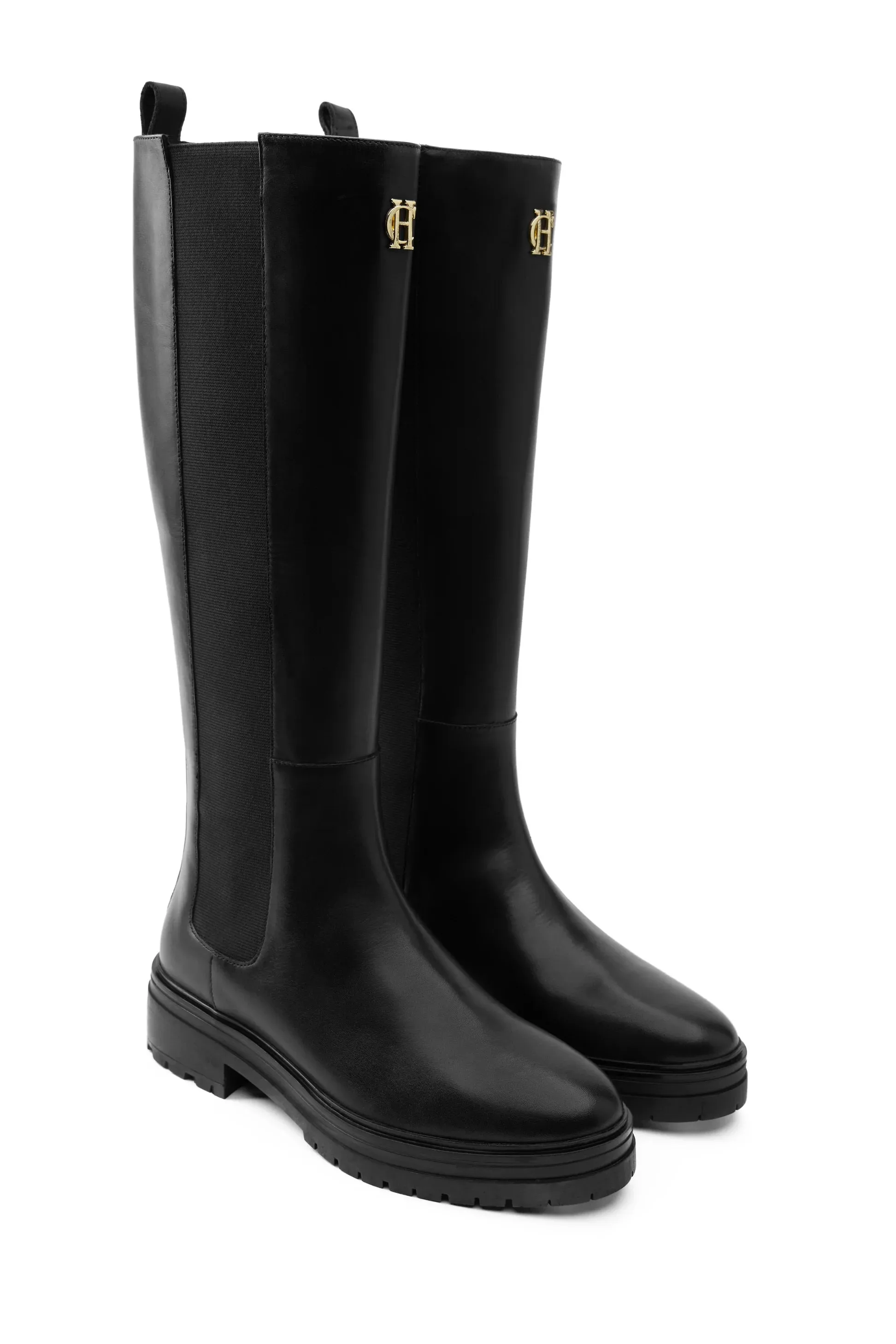 Holland Cooper Astoria Knee Boot in Black