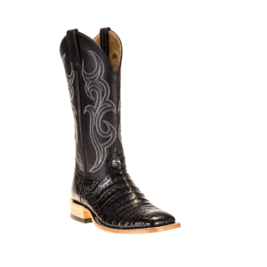 Horse Power Men's Anderson Bean Top Hand Black Caiman Boots