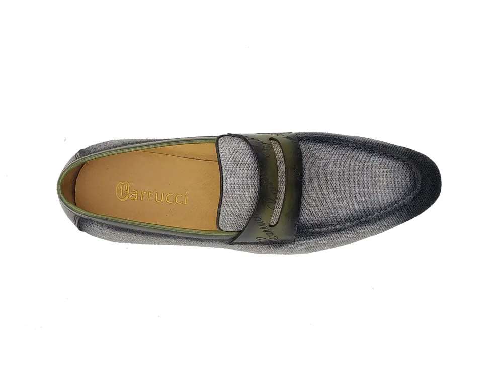 Life Style Penny Loafer Fabric Upper with Signature Leather Trim