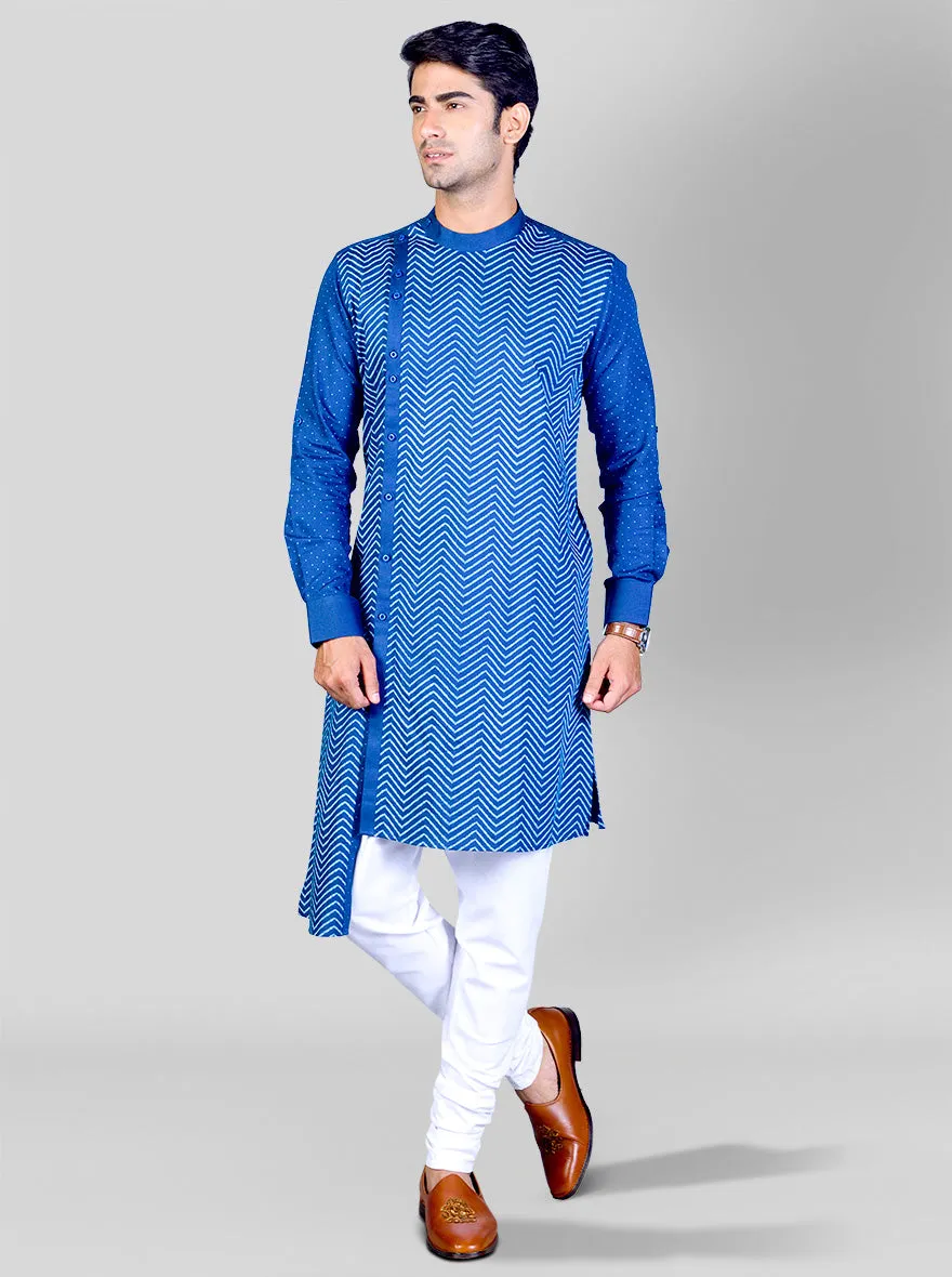 Marine Blue Kurta Set | Azania