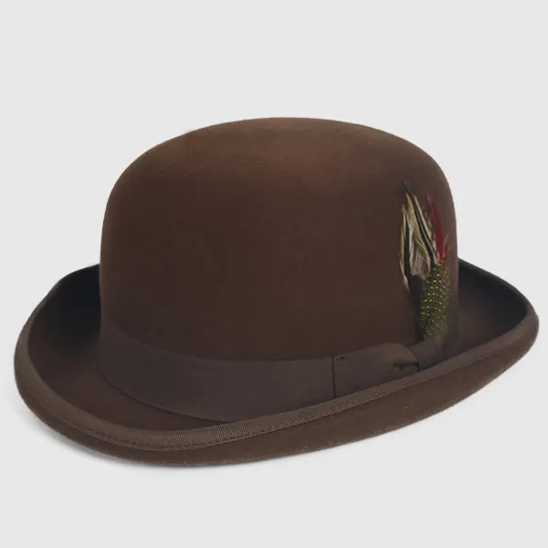 Men Wool Felt Bowler Hat B5060