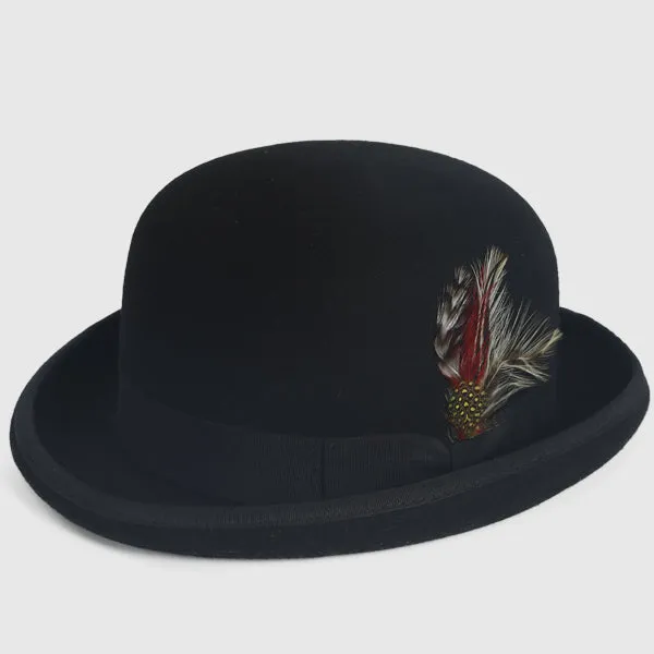 Men Wool Felt Bowler Hat B5060