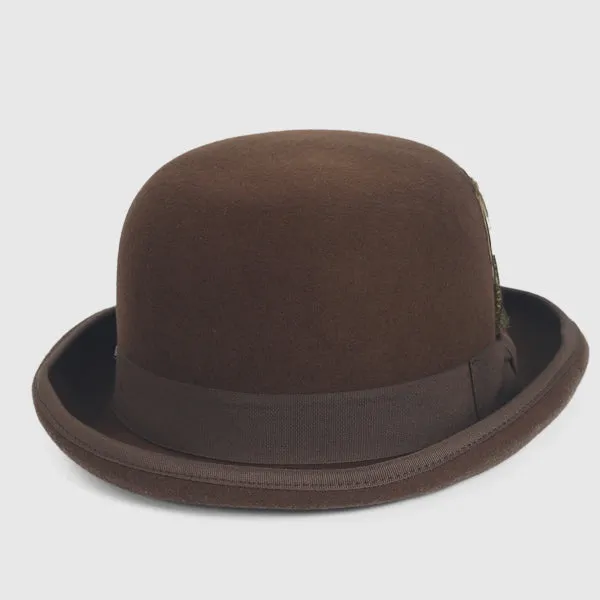 Men Wool Felt Bowler Hat B5060