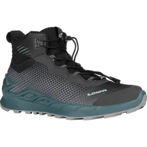 Merger GTX Mid Trail Women's Lowa Running Shoe, Petrol/Ice Blue