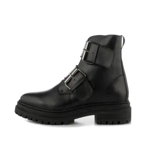 Nettie boot leather - BLACK