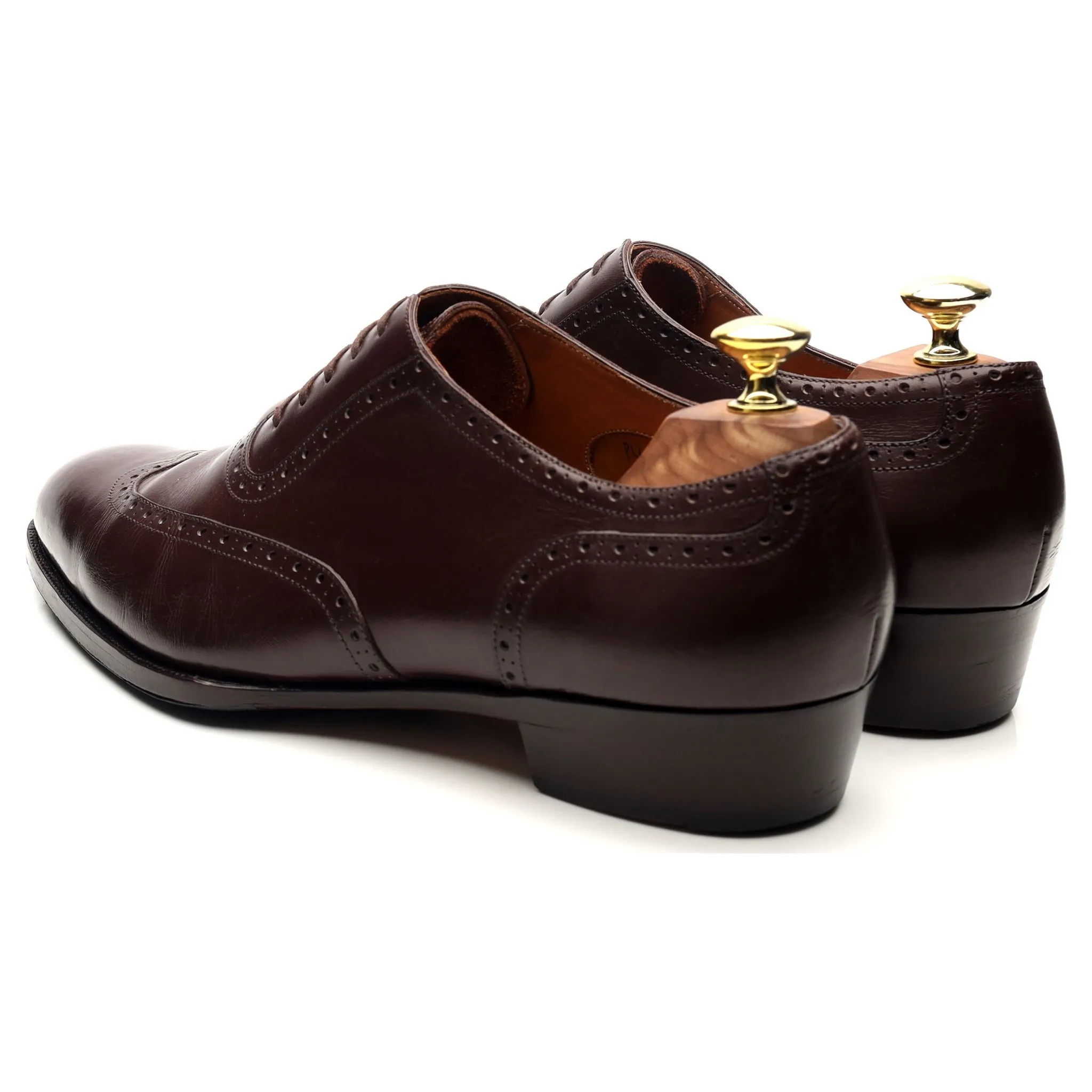 Oct. Tenth Dark Brown Leather Oxford Brogues UK 7.5