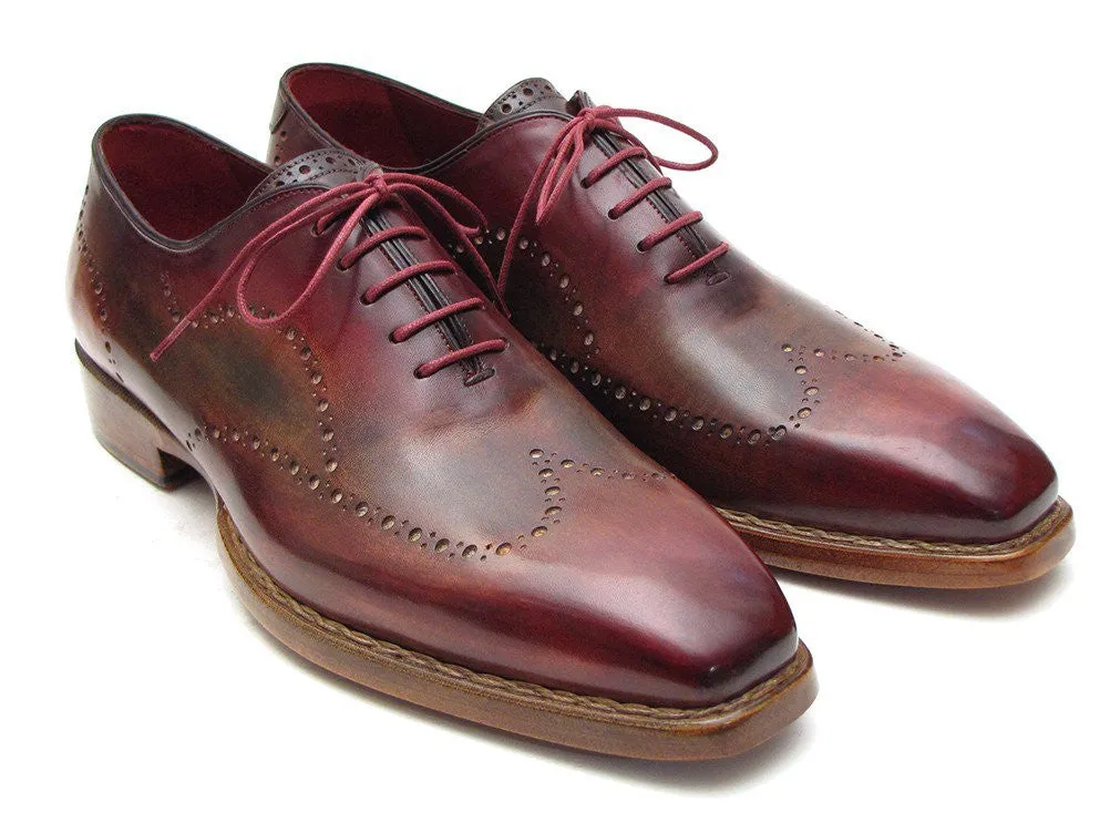 Paul Parkman Bordeaux & Camel Wingtip Oxford Good Year Welted