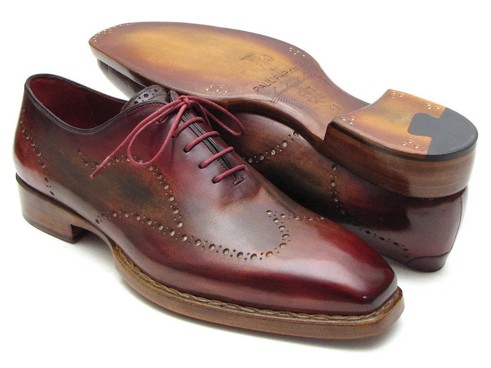 Paul Parkman Bordeaux & Camel Wingtip Oxford Good Year Welted