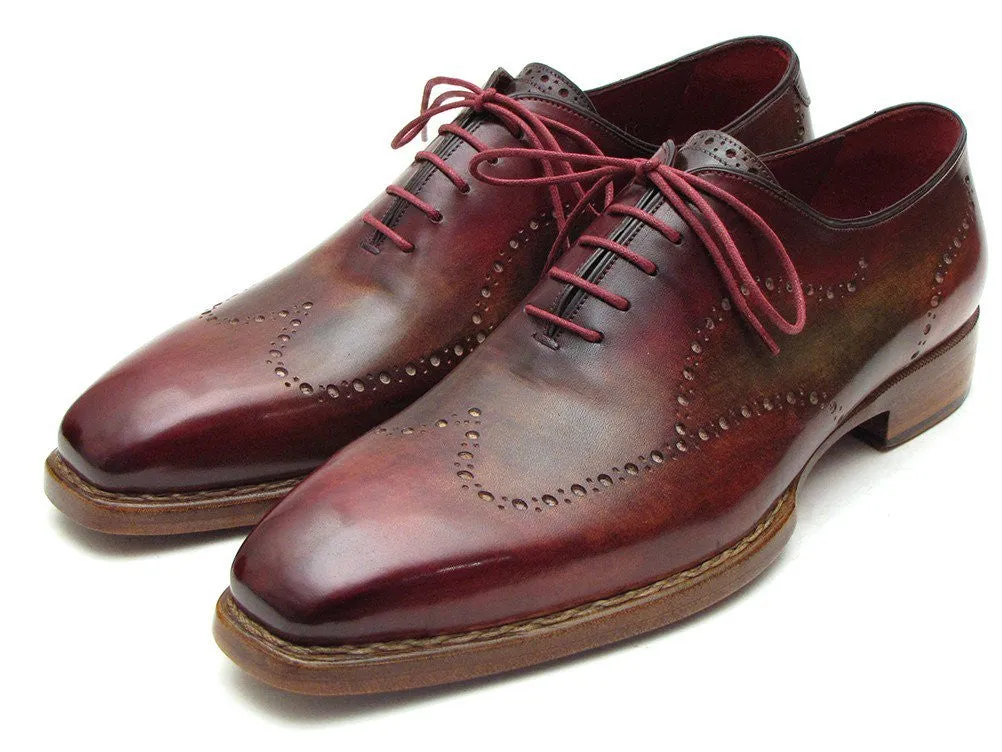 Paul Parkman Bordeaux & Camel Wingtip Oxford Good Year Welted