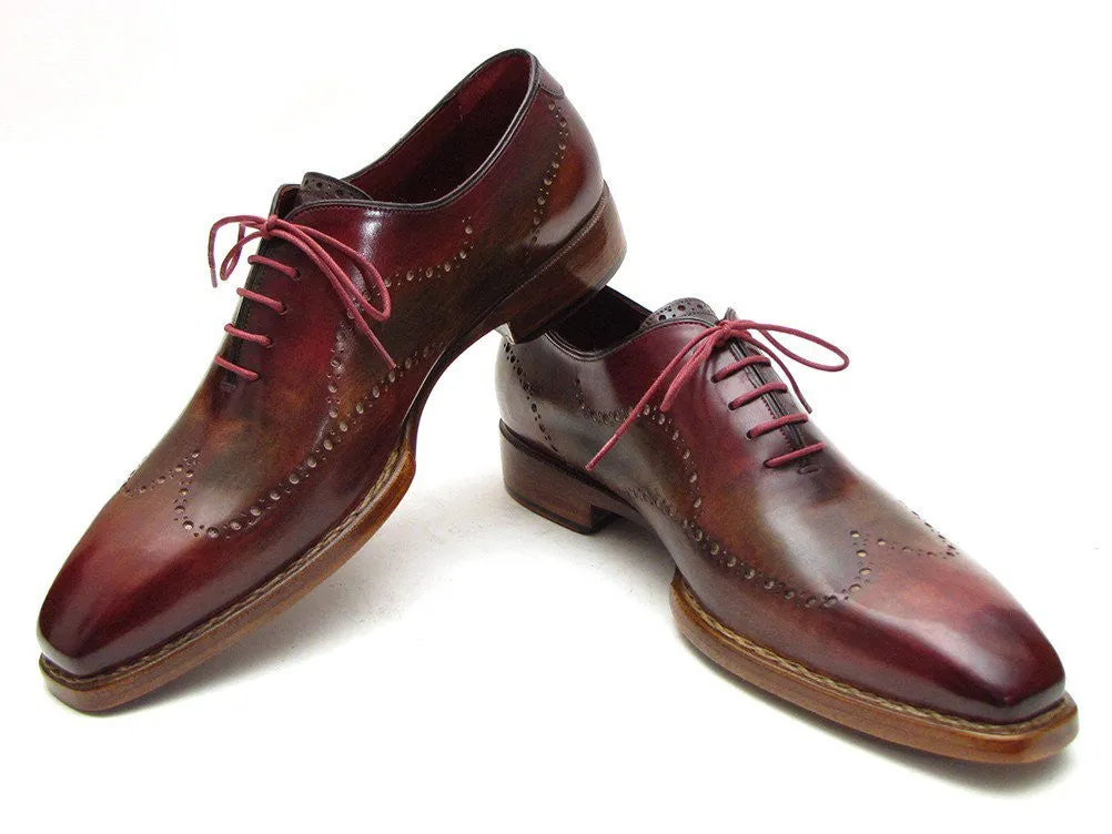 Paul Parkman Bordeaux & Camel Wingtip Oxford Good Year Welted