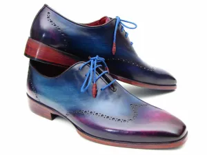 Paul Parkman Men's Blue & Purple Wingtip Oxfords