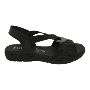 Reva  Kaya Black Sandal