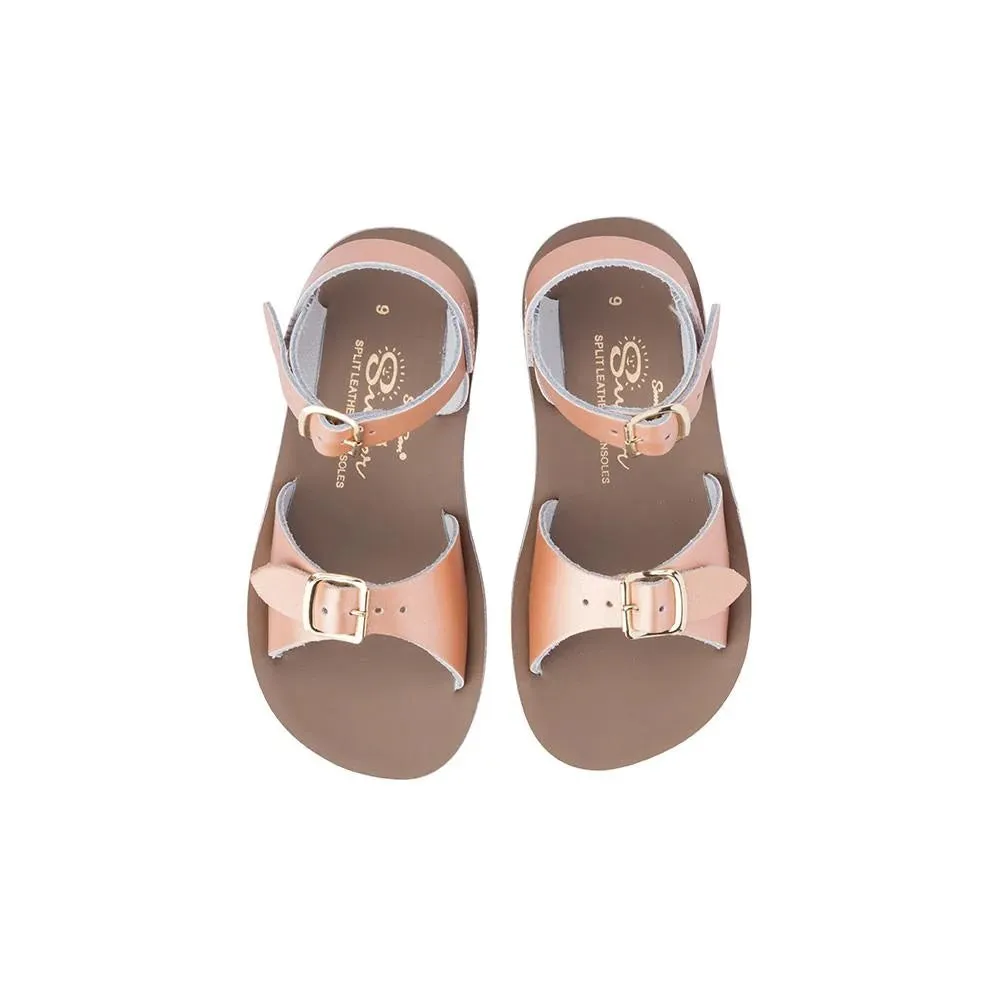 SALT WATER SUN-SAN SURFER SANDALS - ROSE GOLD