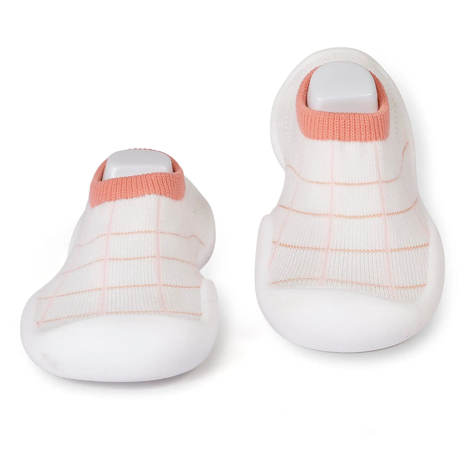 Slip-On Shoes Checked Peach