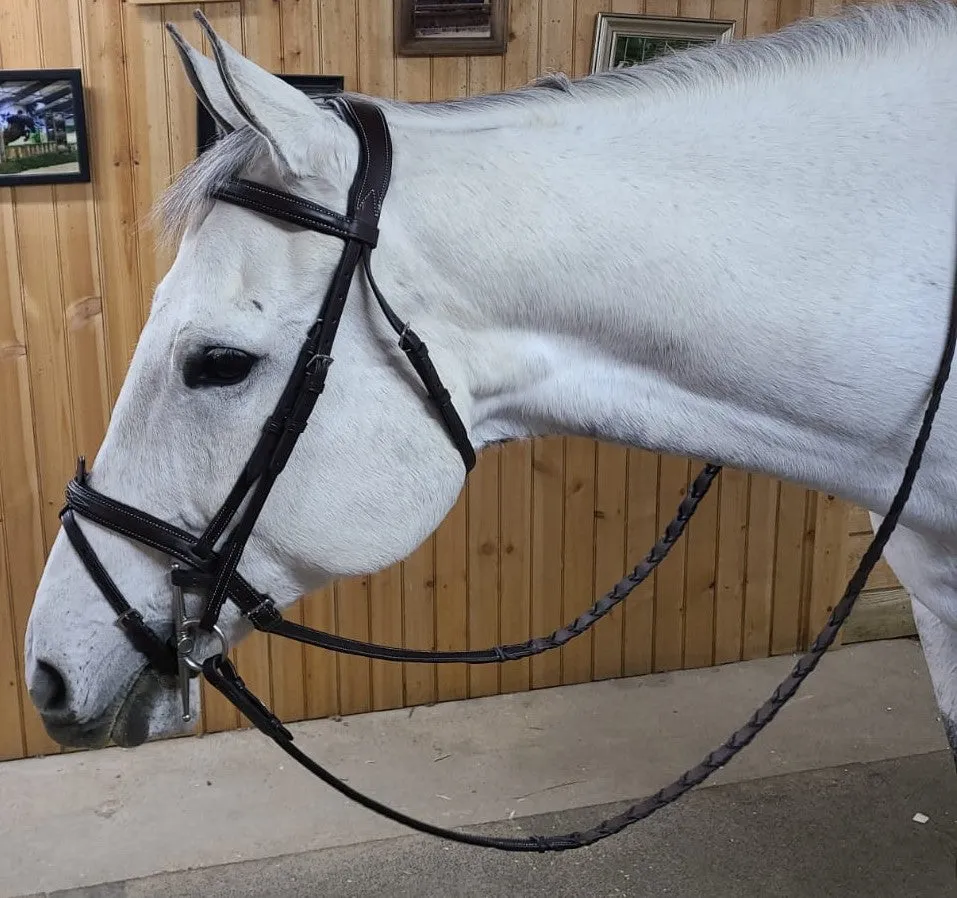 The In Gate Derby Bridle™ with Removable Flash and Laced Reins