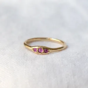 Trio Ring Ruby