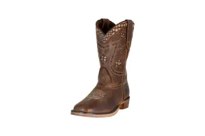 TuffRider Youth Rocky Mountain Star Snake Printed Square Toe Western Boots